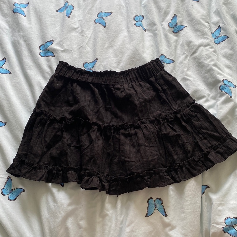 Black a-line Princess Polly skirt